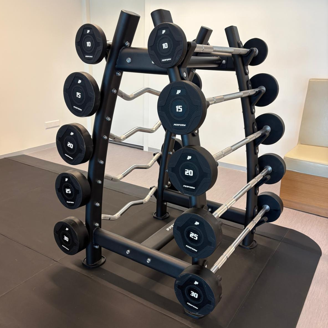 Compleet EZ & Straight Barbell Rack Set