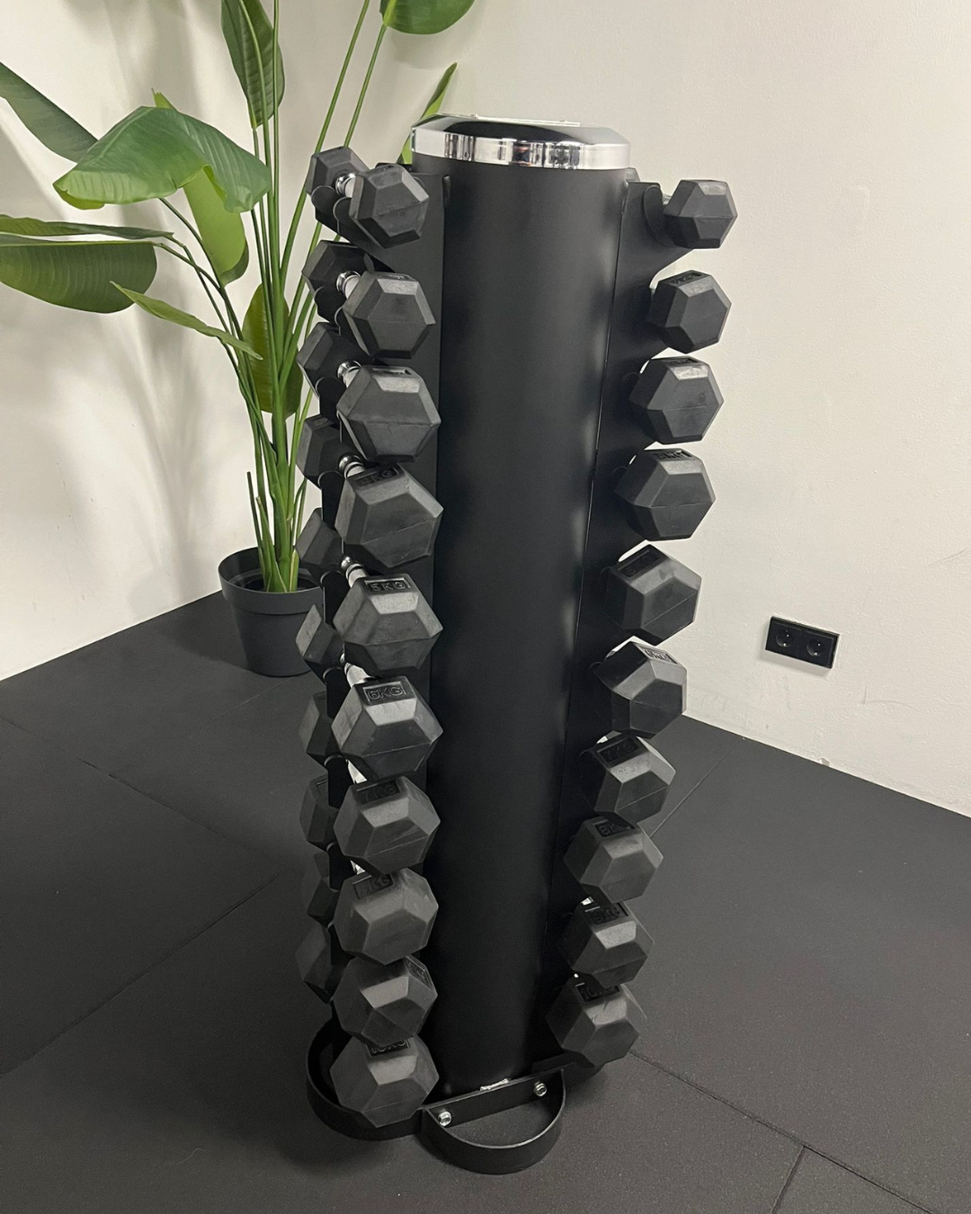 Premium Hexagon dumbbells | set 1-10kg inclusief opslagrack