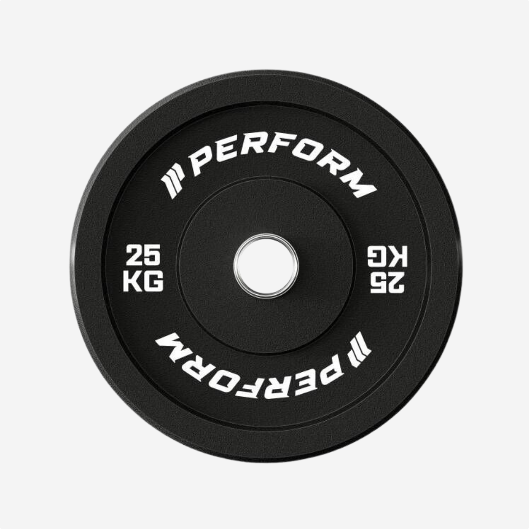 Hi-temp Black Bumper Plate | 25 kg | Perform Fitness