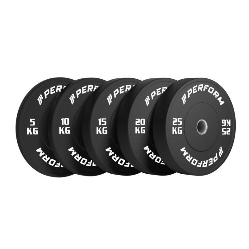 Black Bumper Plates set 150 kg
