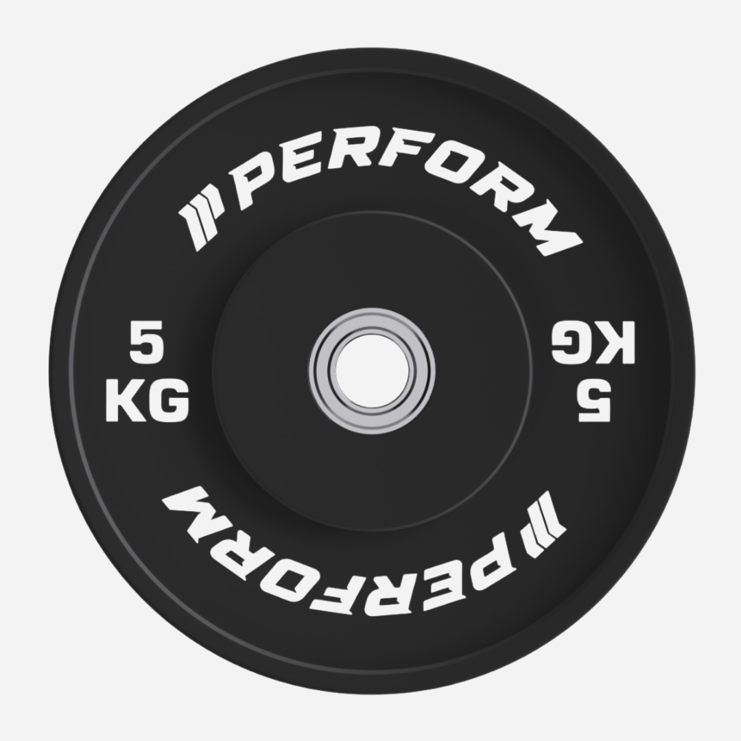 Competition Black Bumper Plates | 5-25 kg | Perform Fitness