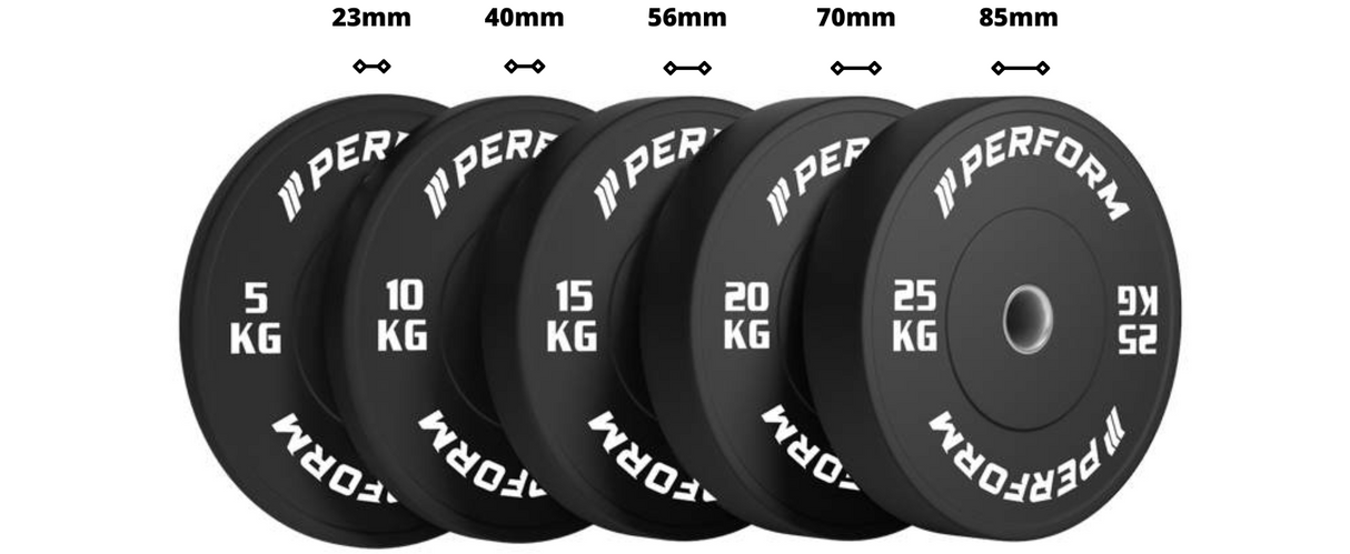 Black Bumper Plates set 150 kg