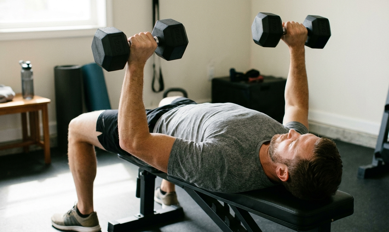 De beste dumbbell borst oefeningen voor thuis en in de gym