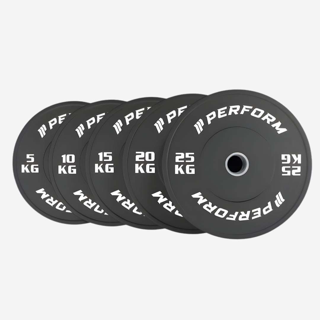 Perform | Black Bumper Plates Set | 150 kg