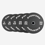 Perform | Black Bumper Plates Set | 150 kg