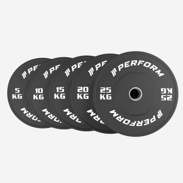 Perform | Black Bumper Plates Set | 150 kg