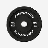 Hi-temp Black Bumper Plate | 5 t/m 25 kg | Perform Fitness