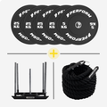 Race Sled Set 155 kg | Power Sled, Pull Rope & Bumper Plates | Perform Fitness