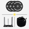 Race Sled Set 105 kg | Power Sled, Pull Rope & Bumper Plates | Perform Fitness