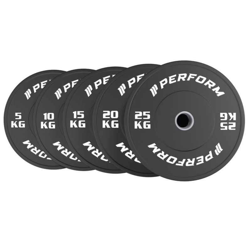 100 of 150 kg set | black bumper plates