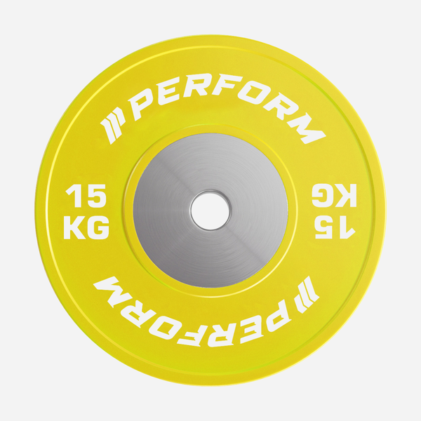Competition Coloured Bumper Plate | 15 kg | Perform Fitness