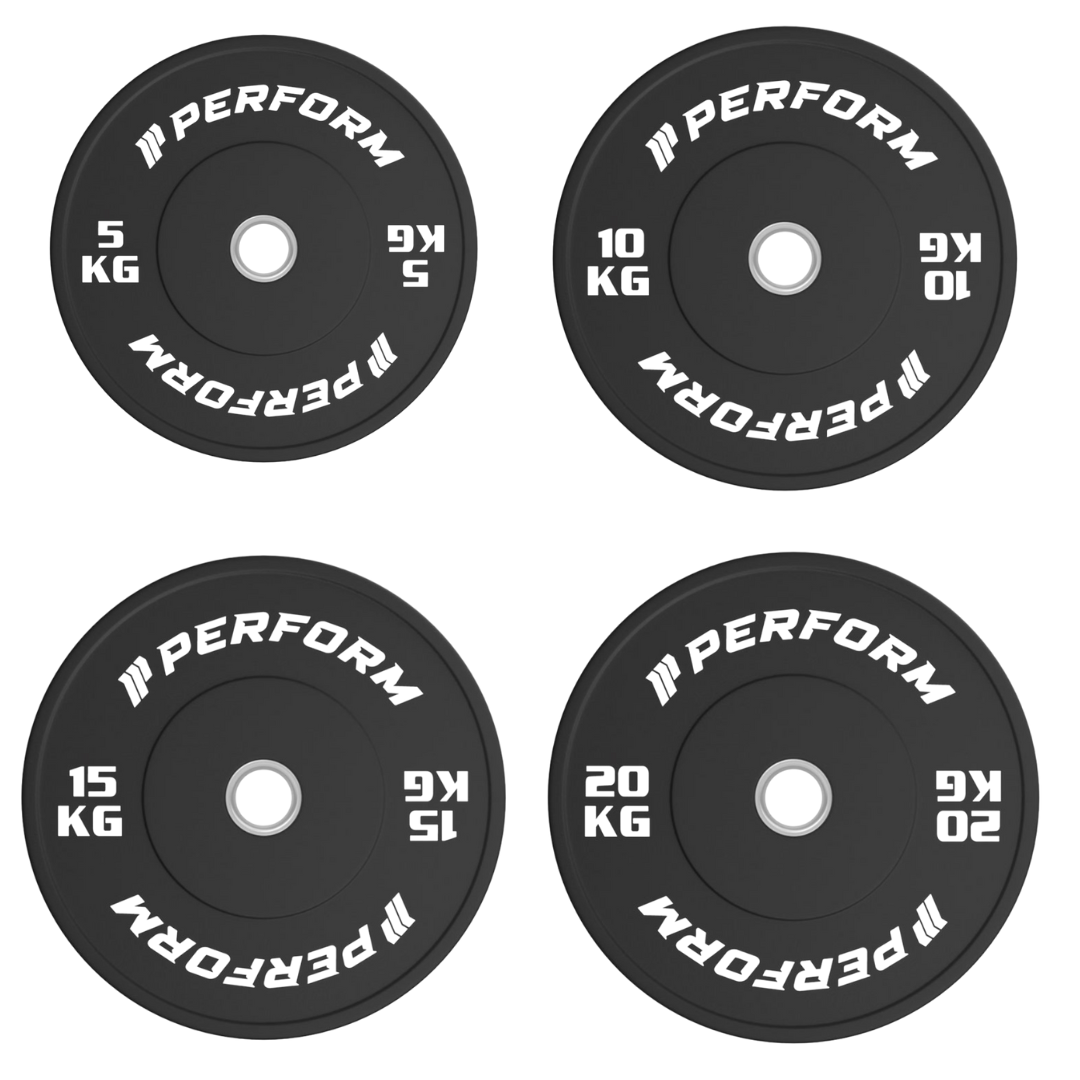 100 of 150 kg set | black bumper plates