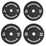 100 of 150 kg set | black bumper plates