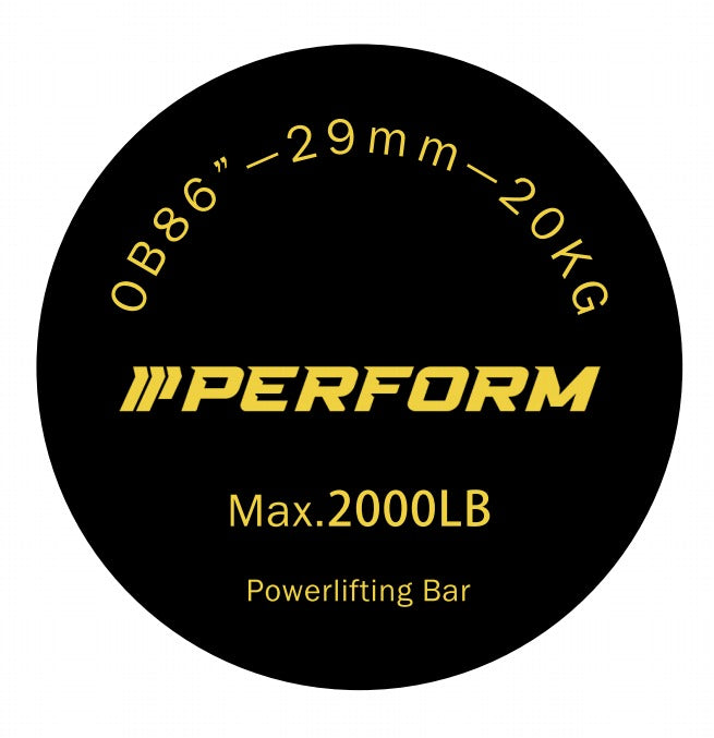 Powerlifting barbell 220cm - 20kg - 29mm grip | Olympische halterstang