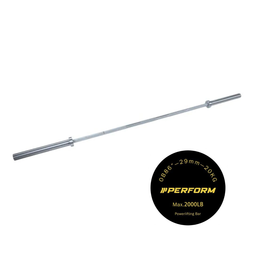 Powerlifting barbell 220cm - 20kg - 29mm grip | Olympische halterstang