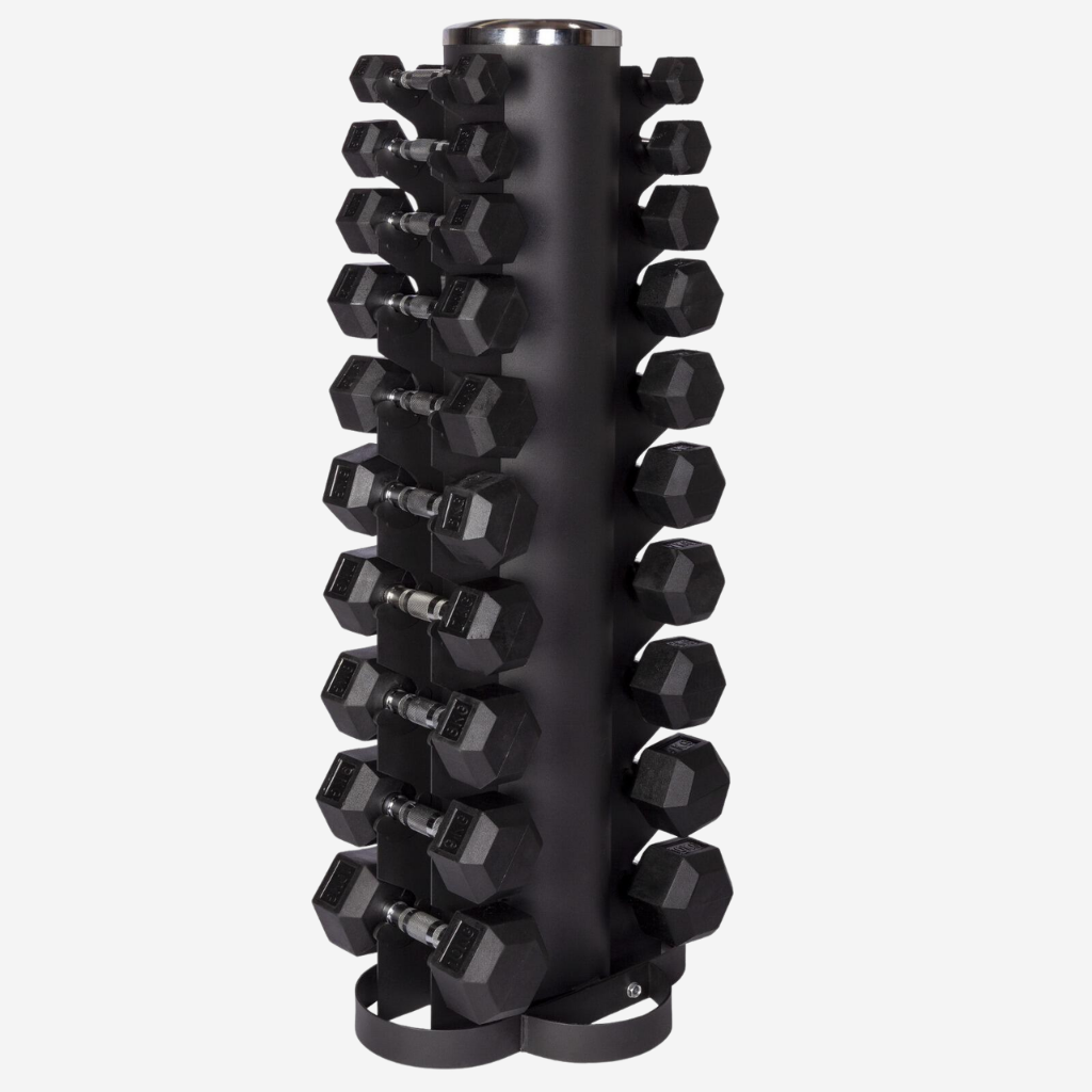 Premium Hexagon dumbbells | set 1-10kg inclusief opslagrack | Perform Fitness