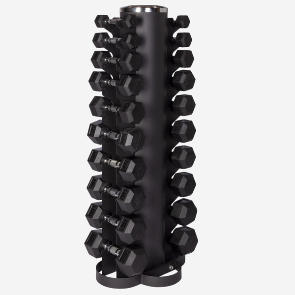 Premium Hexagon dumbbells | set 1-10kg inclusief opslagrack | Perform Fitness
