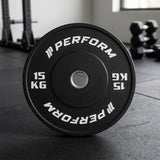 Black Bumper Plate | 15 kg | Perform Fitness