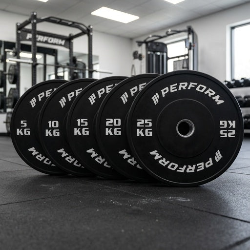 Perform | Black Bumper Plates Set | 150 kg