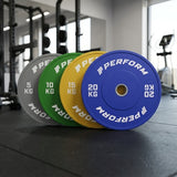 Coloured bumper plates | Sets | Perform Fitness