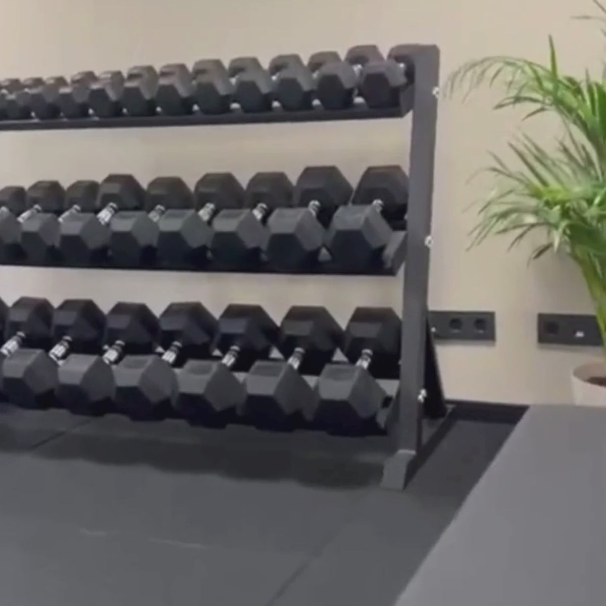 Hexagon Dumbbells | Set 2,5-30 kg met Opslagrack | Perform Fitness